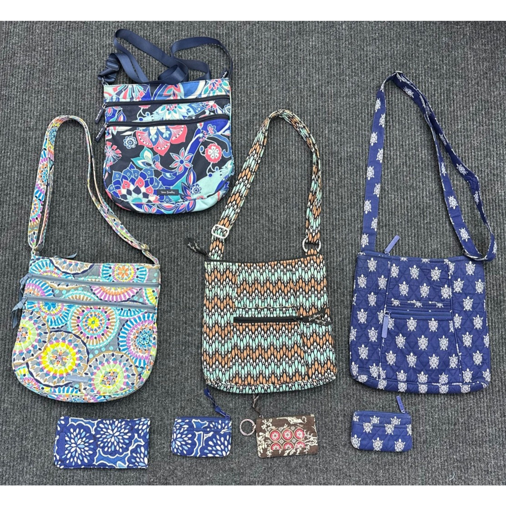 Vera Bradley Bags And Purses Lot Of 8 All Shapes And Sizes And Colors EUC